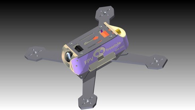 zmr250 - zmr220x evolution pinshape mechanical-design-contest design-for-electronics-contest quadcopter 3d print model - Mito3D