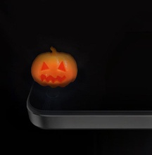 zucca lampada cellulare pinshape elettronica concorso design per miniature mobile phone halloween pumpkinhead 3d print model - Mito3D