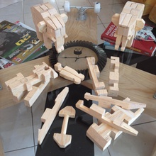 elefante quebra cabeça 3d pinshape artesan brinquedos jogos crianças jigsaw elefantes 3d print model - Mito3D