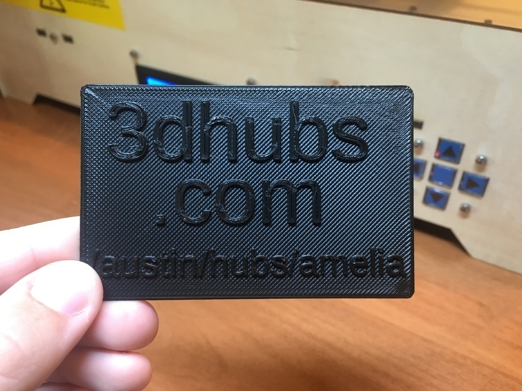 3d hubs business card pinshape 3d-design 3D print model - Mito3D