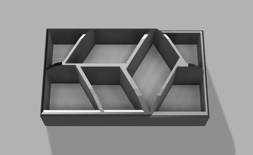 geométricas secretária organizador pinshape 3d design 3d print model - Mito3D