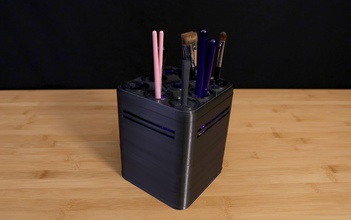 uv brush cleaner pinshape design per elettronica concorso 3d print model - Mito3D
