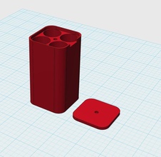 4x18650s caso pinshape 3d design 3d print model - Mito3D