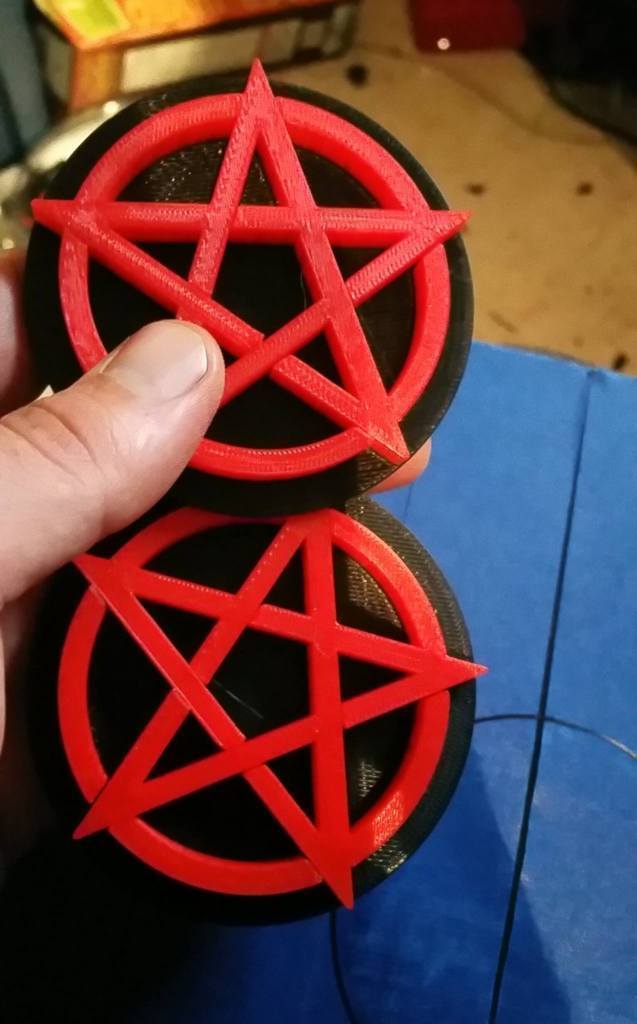 satan shit pinshape 3d-design 3D print model - Mito3D