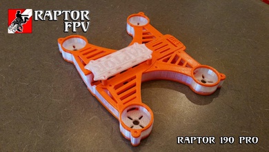 raptor 190 quadcopter ver 8 pinshape algix3d-print-contest design-for-electronics-contest 3d print model - Mito3D