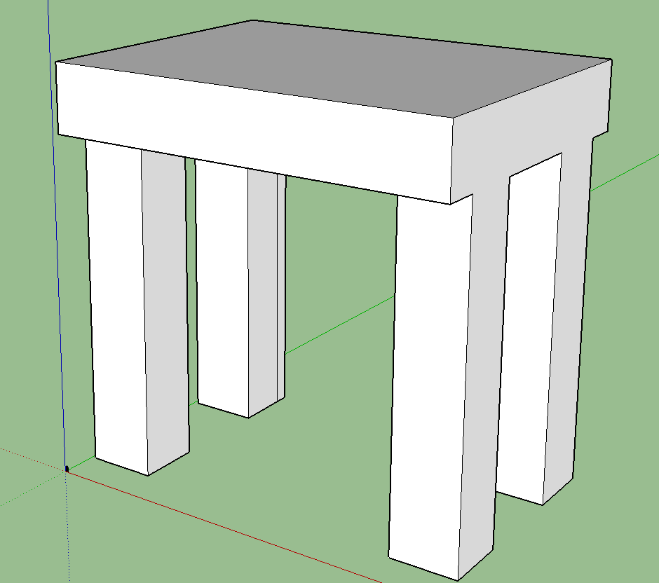 mesa prueba pinshape gioco tavolo 3D print model - Mito3D