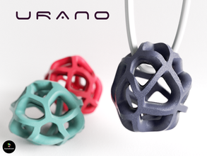 urano pinshape design bijoux joyau cadeau idées mode art pendentifs pendentif alien 3d print model - Mito3D