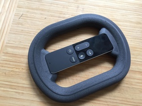 apple tv 4 remote super minimalistic steering wheel pinshape aple-tv-4 3d print model - Mito3D