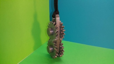 Zahnräder Schlüsselanhänger porte cl engrenages pinshape 3d design 3d print model - Mito3D