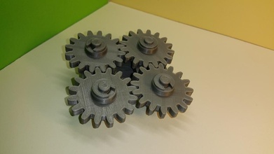 Getriebe 4 engrenages pinshape 3d design 3d print model - Mito3D
