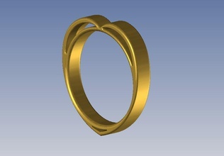 corazón anillo bague coeur pinshape Diseño 3d 3d print model - Mito3D