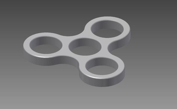 zappeln Spielzeug hand spinner pinshape fidget 3d print model - Mito3D