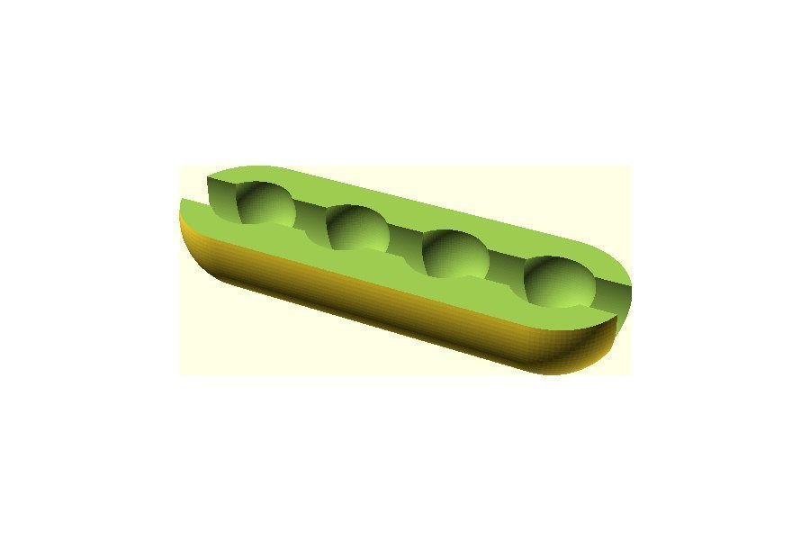 cieco perline catena connettore pinshape disegno 3d 3D print model - Mito3D