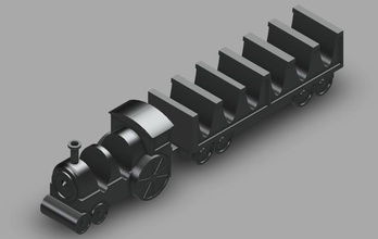 taco train pinshape 3d-design 3d print model - Mito3D