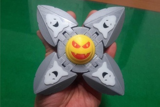smile-angry ball pinshape 3d-design 3d print model - Mito3D
