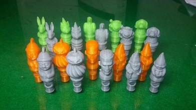 10 caractère sifflets pinshape Conception 3d 3d print model - Mito3D