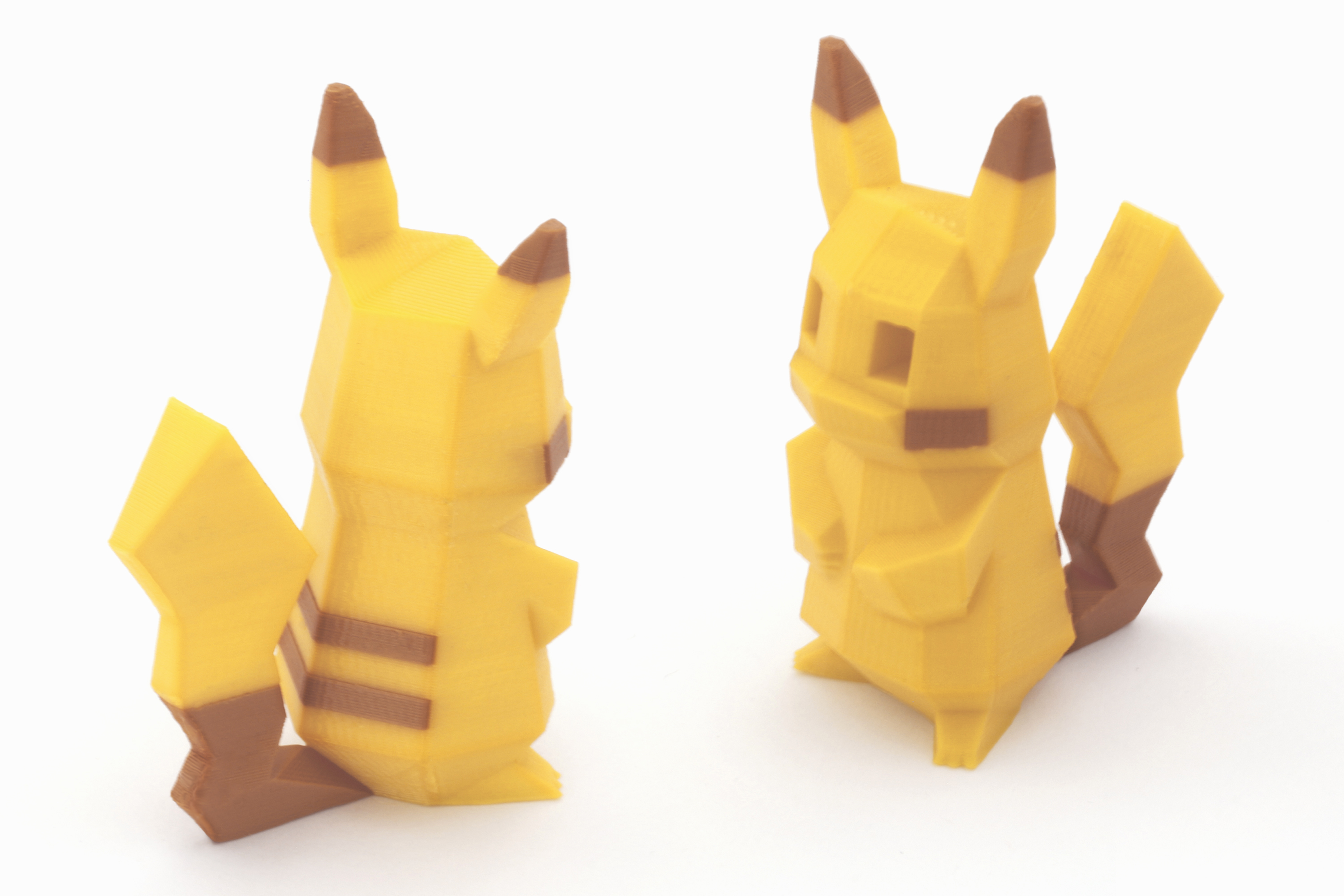 low poly pikachu multi dual extrusion version pinshape videogame video Spiel ultimaker 3 Schildkröte totodile Schiggy einfach sigma retro prusa i3 Polygone polygon pokemon pixelart pixel nintendo mk2 minimal geometrische geometrie gamer facettiert extrusionn extruder cyndaquil wählen Farbe chujorita charmander bulbasaur bcn3d 3ds 3D print model - Mito3D