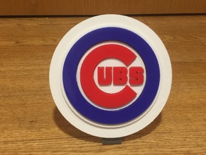 chicago cubs logotipo pinshape major league mlb mundo série wrigley beisebol filhotes 3d print model - Mito3D