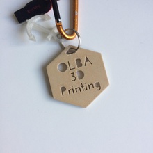 olba stampa 3d portachiavi pinshape keychain 3d print model - Mito3D