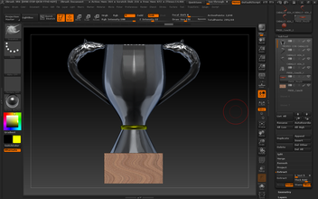 trofeo cavallo base pinshape 3d print model - Mito3D