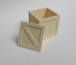 caisse bois boîte pinshape jouets marchandises box l'agriculture ferme 3d print model - Mito3D