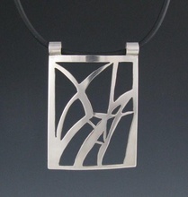 pendant bamboo pinshape square nature pendants 3d print model - Mito3D