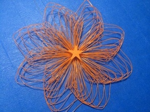super Blumen drooloop breit Blütenblatt anpassbare pinshape 3d design 3d print model - Mito3D