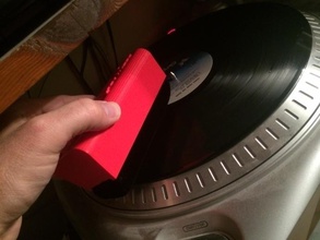 anpassbare vinyl record cleaner pinshape 3d design 3d print model - Mito3D