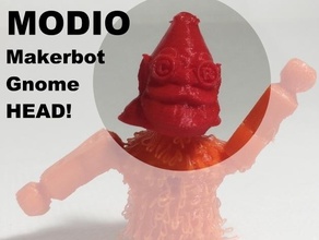 modio markerbot gnome head pinshape 3d-design 3d print model - Mito3D