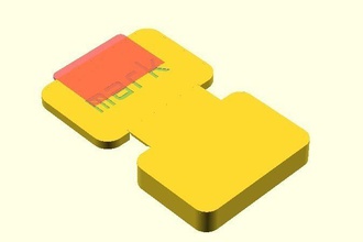 lable+tab caja prueba pinshape Diseño 3d 3d print model - Mito3D