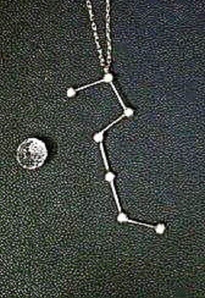 pendentif petite ourse pinshape mineure ursa constellation étoiles 3D print model - Mito3D