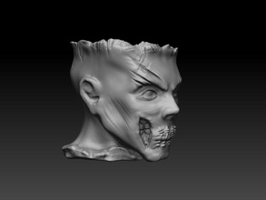 zombie cabeza candy titular pinshape cosplay diseño concurso caminar máquina muertos halloween cráneo 3d print model - Mito3D