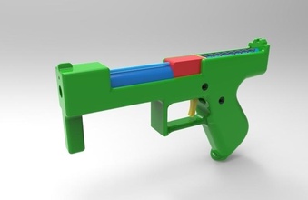 prop gun - blowback pinshape 3d-design 3d print model - Mito3D