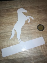 personnalisé stable plaque pinshape gratuit cadeaux cadeau idées personnalisables signalétique balise chevaux cheval 3d print model - Mito3D