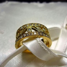 Ehering unendliche Freude pinshape blättert Blumen Hochzeit ring 3d print model - Mito3D