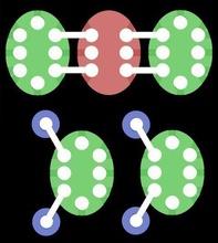 l'atome carbone atomo di carbonio atome d'oxygène ossigeno pinshape Conception 3d 3d print model - Mito3D