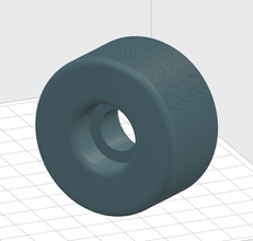 54 mm planche roulettes roue pinshape patinage 3d print model - Mito3D
