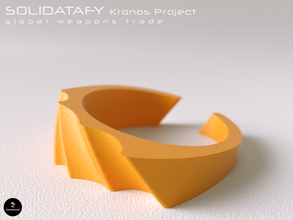 solidatafy globalen Waffen Handels pinshape Geschenk Mode Juwel Schmuck Daten Ringe ring info Kunst design 3d print model - Mito3D