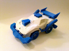 3dracers rc car arduino kompatibles smartphone aktiviert pinshape Auto Spielzeug 3d print model - Mito3D