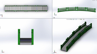 garden walk bridge pinshape cosplay-design-contest model-bridge walking-bridge landscape -garden 3d print model - Mito3D