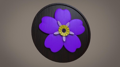forget flower pinshape 3d print model - Mito3D