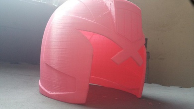 juiz dredd capacete pinshape cosplay design contest lei justiça cop policial cosplayer 3d print model - Mito3D
