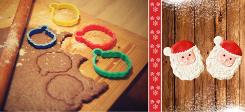 papai noel cortador biscoito pinshape cookie formulário santa natal férias biscoitos 3d print model - Mito3D