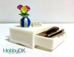 miniature furniture table drawer toy sylvanian families pinshape cute toys nendoroid 3d print model - Mito3D