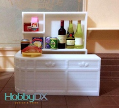 mobili in miniatura bar rack set giocattoli sylvanian famiglie pinshape carino i nendoroid 3d print model - Mito3D