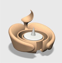 real embrace - candle holder pinshape feeling 3d print model - Mito3D