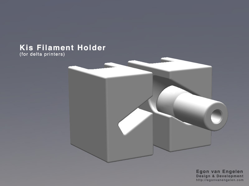 kis filamento titular delta impresoras pinshape Diseño 3d 3D print model - Mito3D