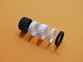 bling rings pinshape design jewelry ring 3d print model - Mito3D