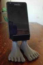 universal soporte teléfono pies pinshape phe stand 3d print model - Mito3D