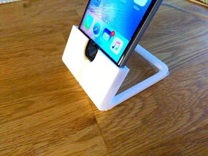 iphone 6 stand pinshape disegno 3d 3d print model - Mito3D